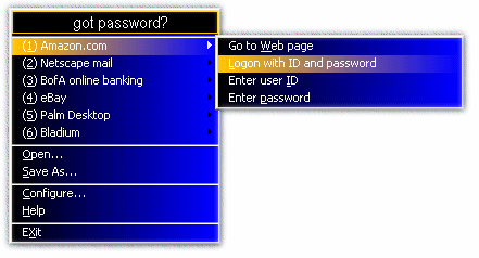 Got password? Screenshot